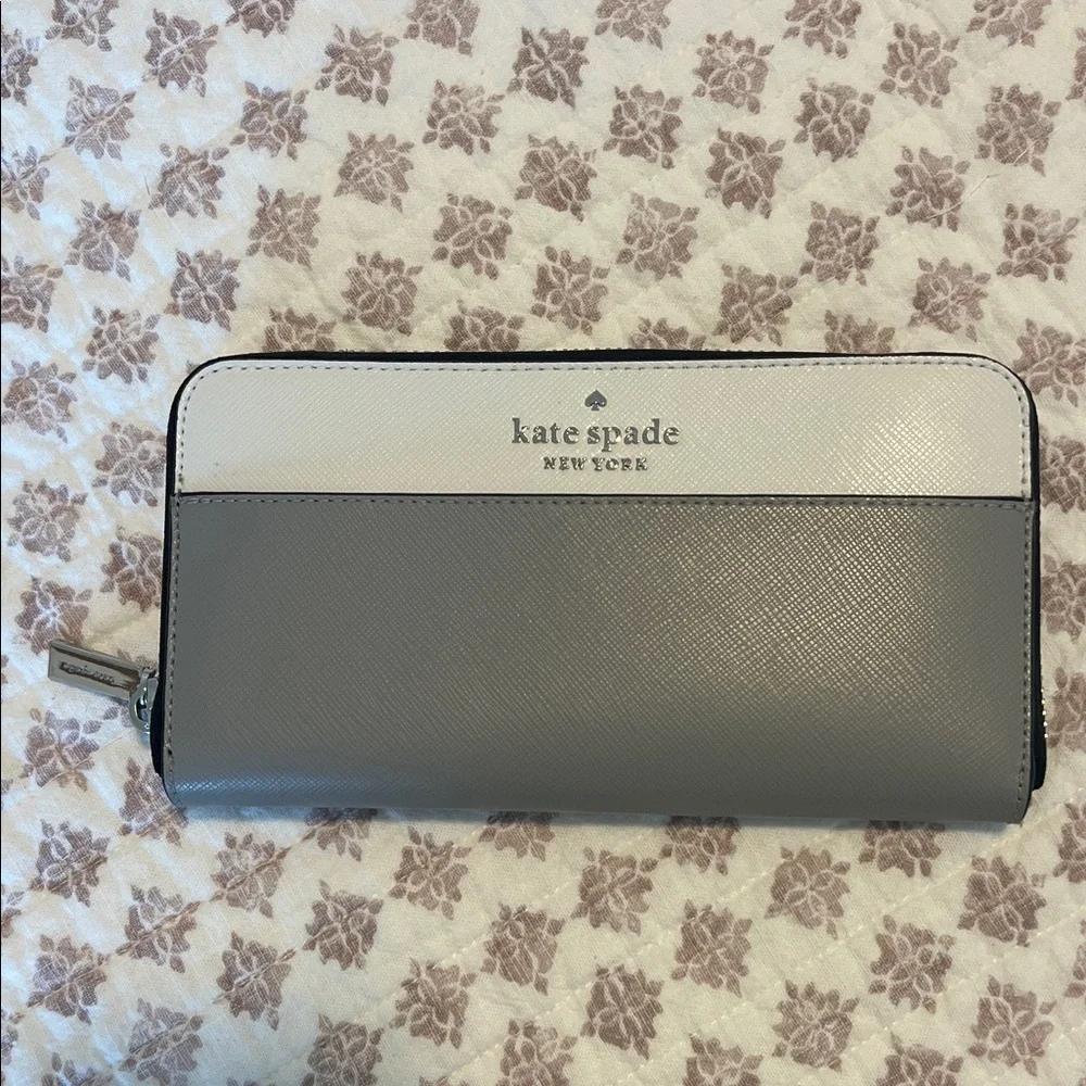 Kate Spade New York Staci Continental Wallet Nimbus Grey Multi